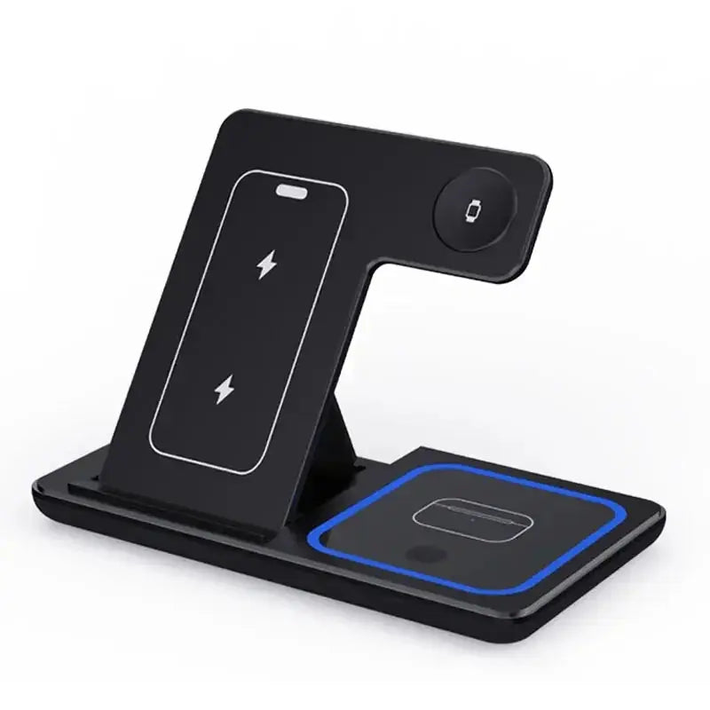 100W Foldable 3-in-1 Wireless Charging Station for iPhone 16/15/14/13/12, Apple Watch Series 10/9/8, and AirPods Pro/2 - Fast and Efficient Charging Solution