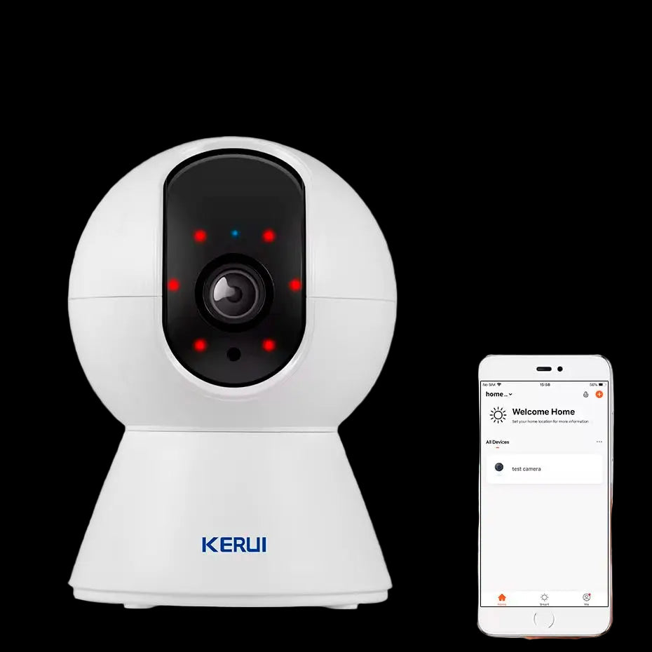 KERUI Mini Indoor Wireless 5MP Tuya Smart Wi-Fi IP Camera with Auto Tracking