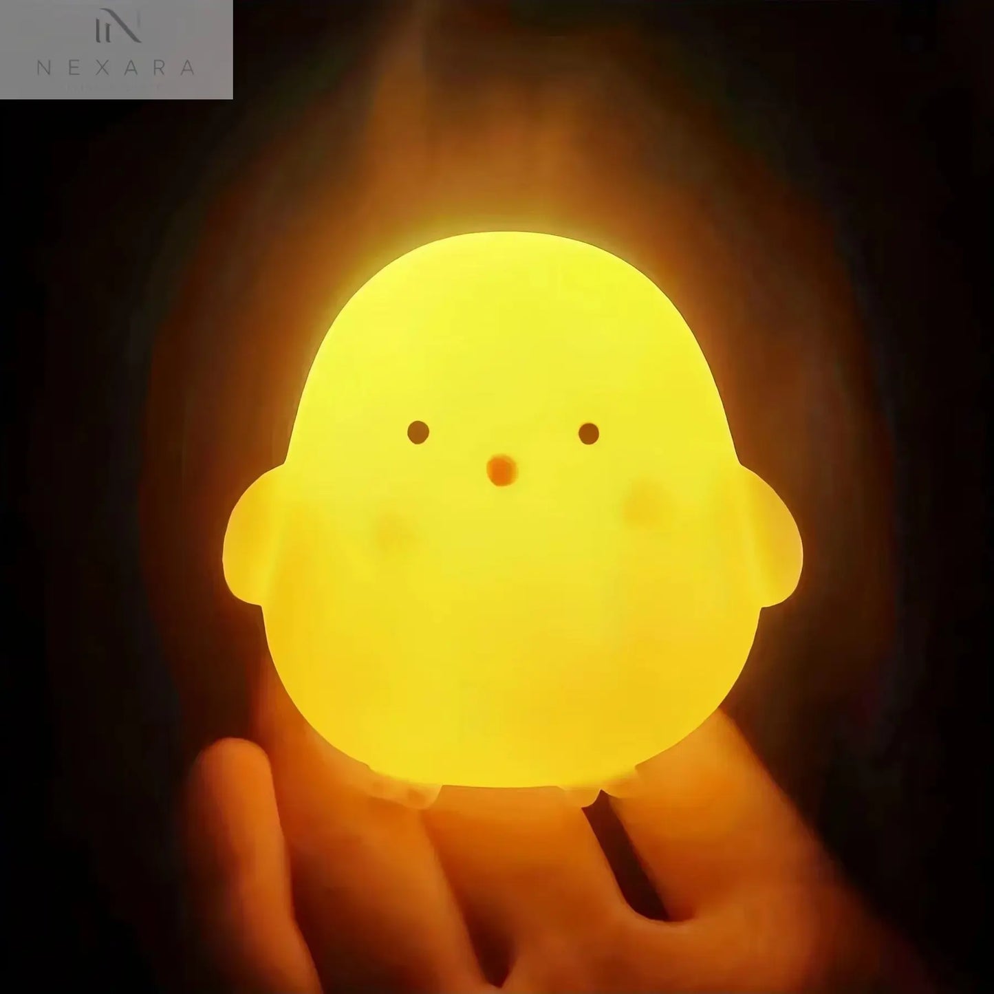 Charming LED Yellow Duck Desktop Lamp - Your Cozy Night Light Companion for a Relaxing Bedroom Atmosphere