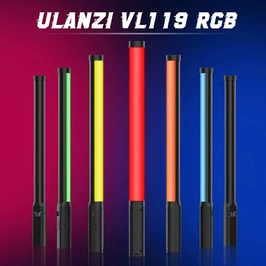 VL119 Professional Handheld RGB LED Light Wand - 19.68 Inch, CRI 95+, Adjustable 2500K-9000K