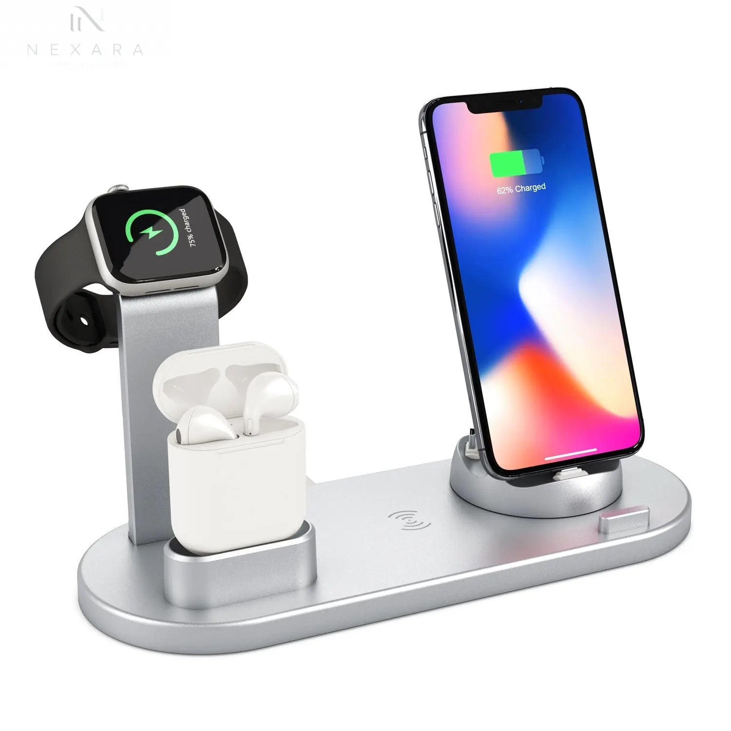 4-in-1 Wireless Charging Station for Apple Watch, iPhone 15/14/13/12 Pro, and AirPods Pro - Fast, Versatile, and Organized Charging Solution