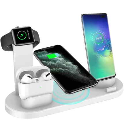 4-in-1 Wireless Charging Station for Apple Watch, iPhone, and AirPods Pro Nexara Living