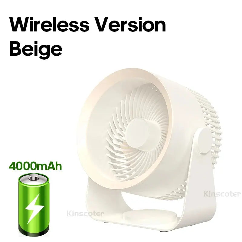 Wireless Multifunctional Electric Fan Circulator - Portable, Quiet Air Cooler