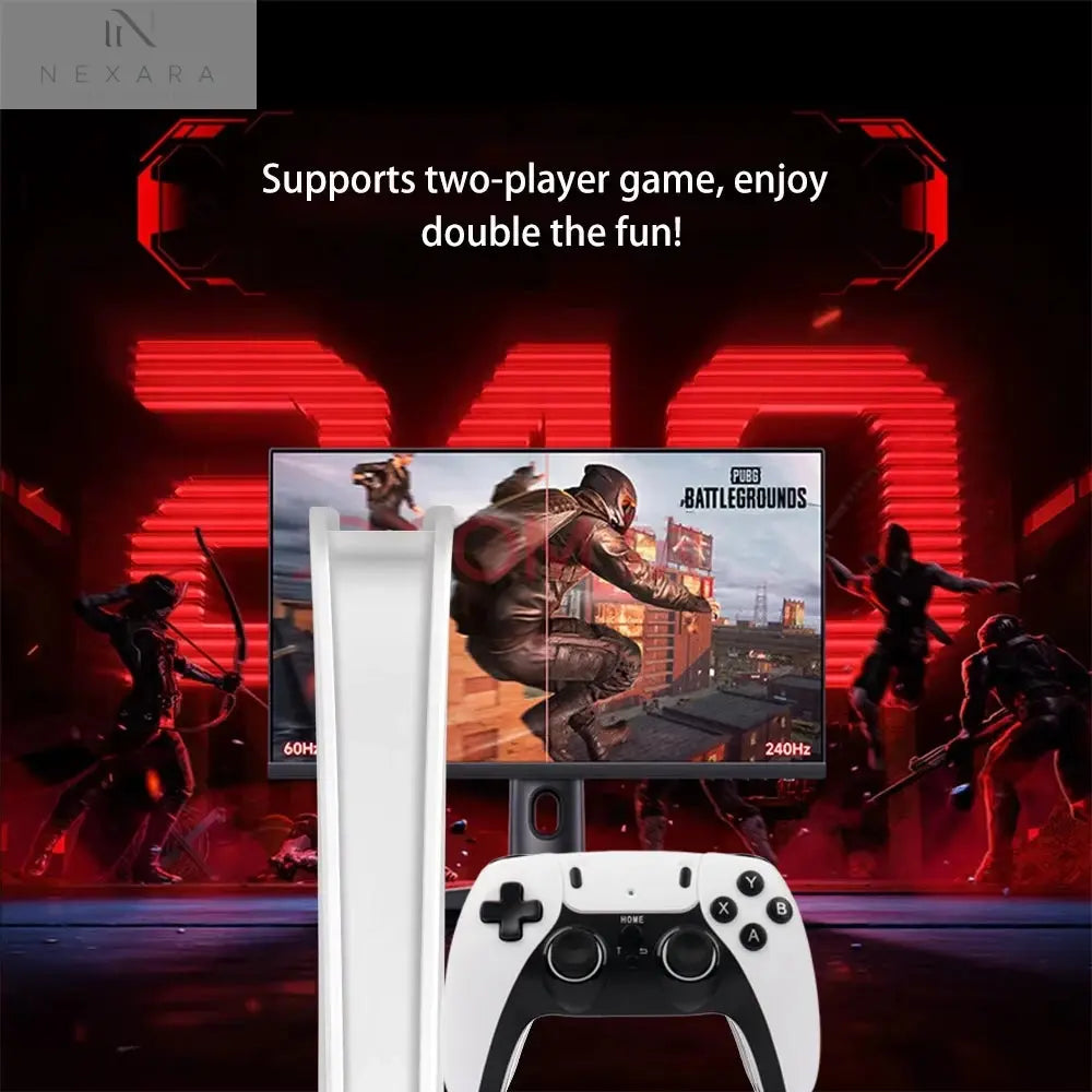 4K Pro Game Stick: 64GB Retro Gaming Console with 30,000 Classic Games & Dual Wireless Controllers for Ultimate TV Experience