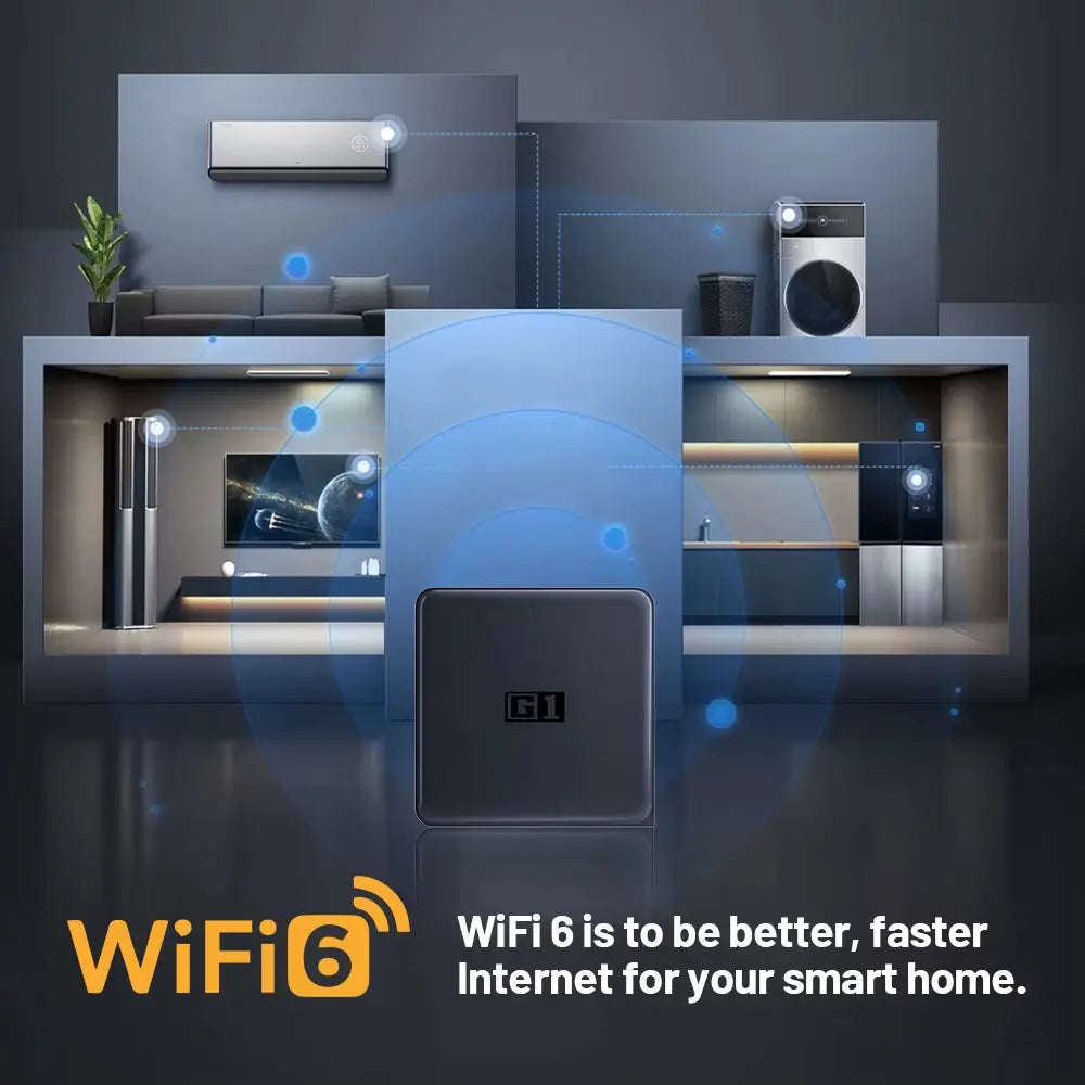 G1 Android TV Box - Google Certified 4K Ultra HD Streaming Device with Netflix, Dolby Vision, HDR10+, 4GB RAM, 32GB Storage, and Wifi6