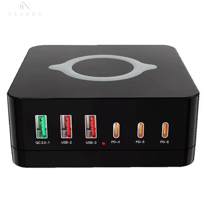 980W GaN Wireless Charging Station: Fast Charge Your iPhone 16/15/14 Pro, MacBook, and Tablets with QC 4.0, 3.0, PPS, and PD 3.0 Technology