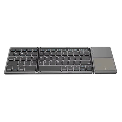 Compact and Versatile Bluetooth-Compatible Foldable Tablet Keyboard with Touchpad - Perfect for On-the-Go Productivity