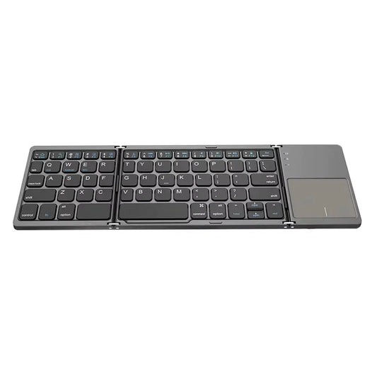 Compact and Versatile Bluetooth-Compatible Foldable Tablet Keyboard with Touchpad - Perfect for On-the-Go Productivity