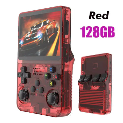 Discover the 128GB R36S Retro Handheld Video Game Console: Immerse Yourself in 10,000 Classic Games with a 3.5-Inch IPS Display and Linux Operating System