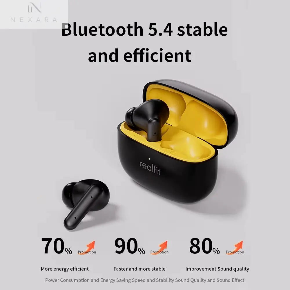 F3 Premium Active Noise Cancelling Bluetooth Earphones with ENC Technology for Crystal Clear Calls and Immersive Hi-Fi Sound, Perfect for Sports and Gaming