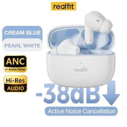 F3 Premium Active Noise Cancelling Bluetooth Earphones with ENC Technology for Crystal Clear Calls and Immersive Hi-Fi Sound, Perfect for Sports and Gaming