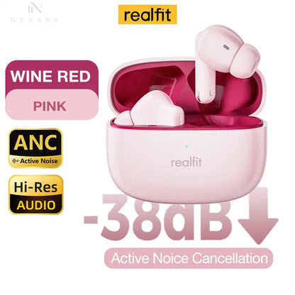 F3 Premium Active Noise Cancelling Bluetooth Earphones with ENC Technology for Crystal Clear Calls and Immersive Hi-Fi Sound, Perfect for Sports and Gaming
