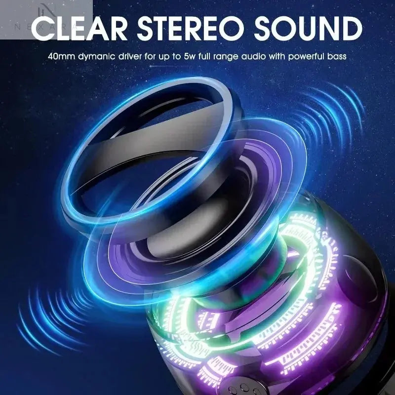 G200 Mini Bluetooth Speaker: Portable Audio with Magnetic Design, RGB Lighting, and Integrated Phone Holder for Mobile Devices and Computers