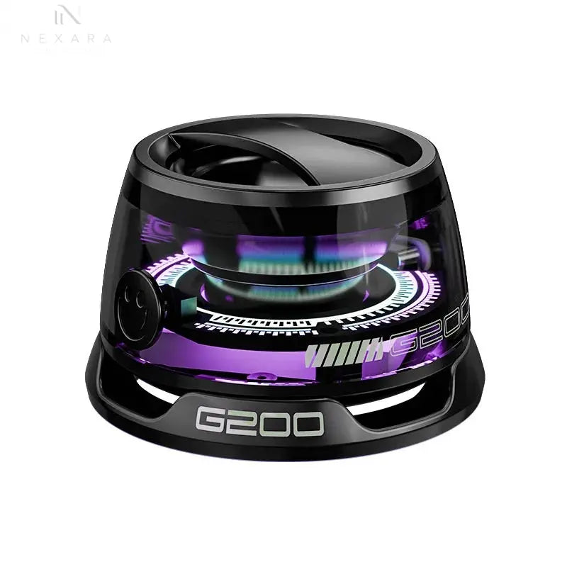 G200 Mini Bluetooth Speaker: Portable Audio with Magnetic Design, RGB Lighting, and Integrated Phone Holder for Mobile Devices and Computers
