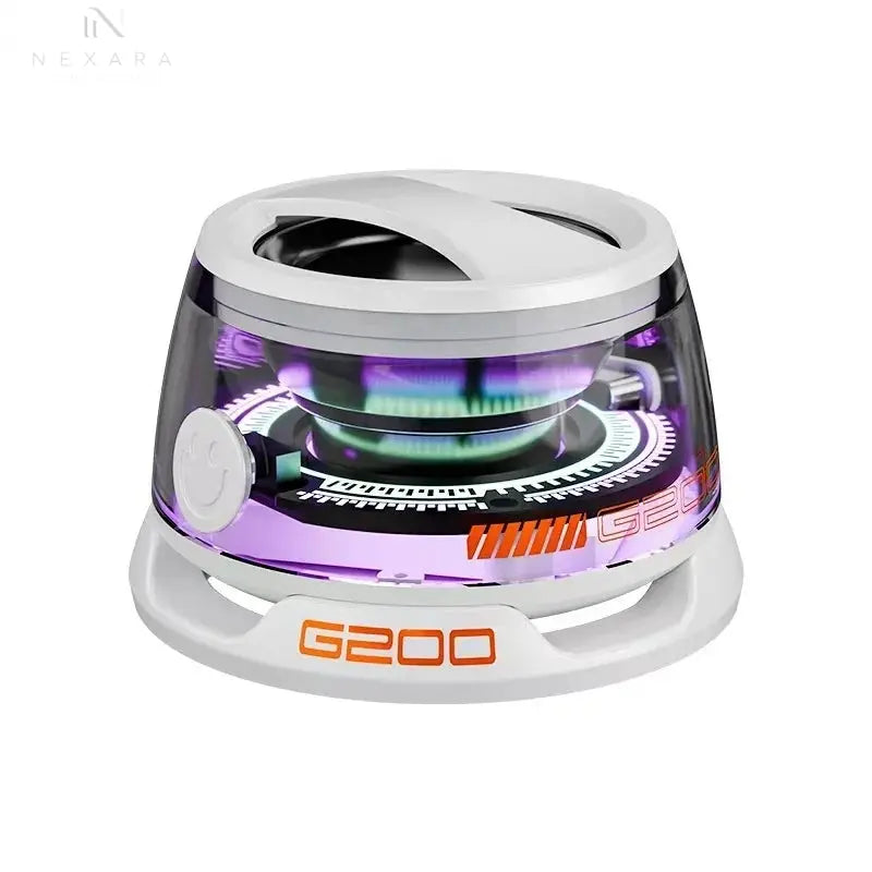 G200 Mini Bluetooth Speaker: Portable Audio with Magnetic Design, RGB Lighting, and Integrated Phone Holder for Mobile Devices and Computers