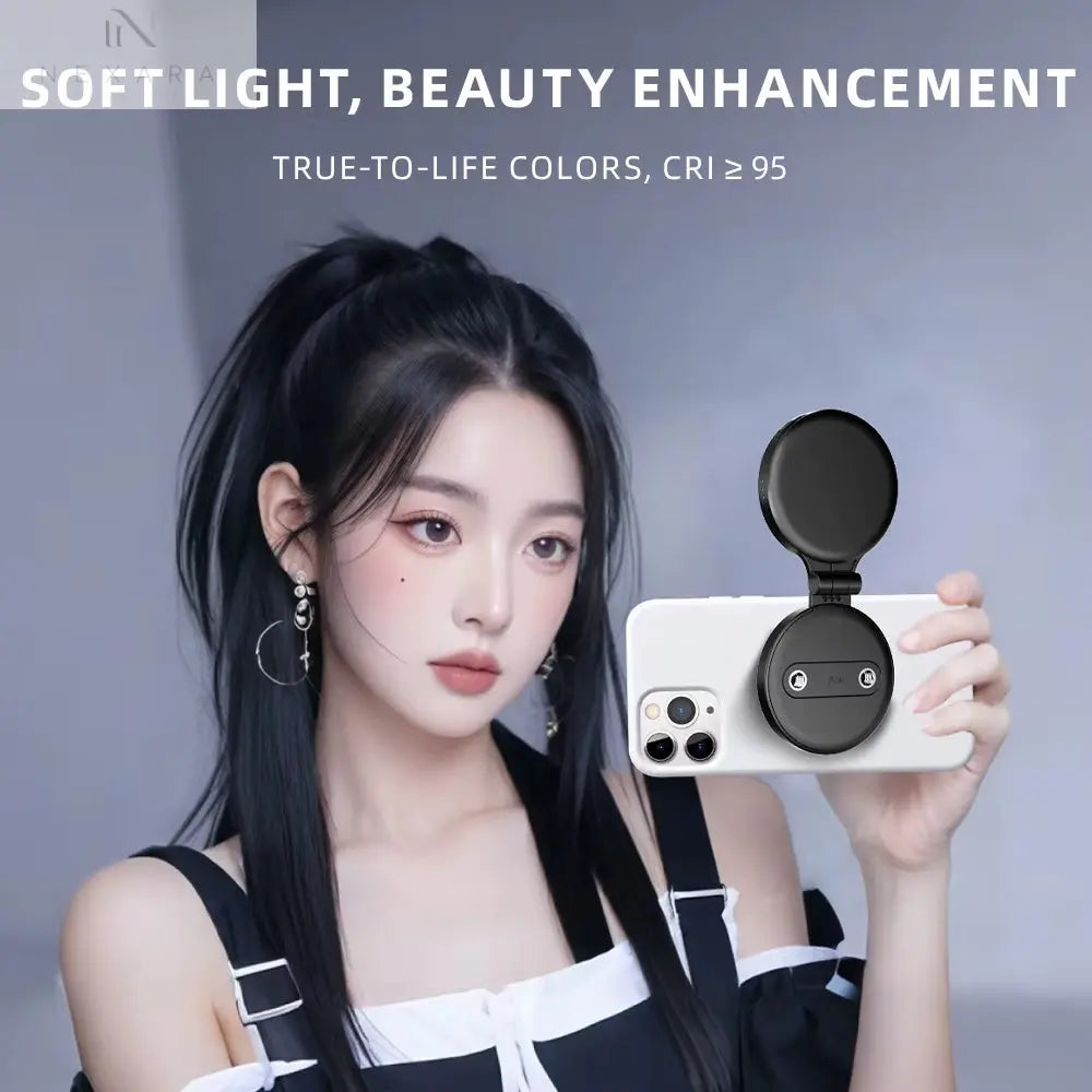 MagSafe Selfie Light for iPhone 16/15/14/13/12 Pro Max - Versatile Fill Light for Vlogging, Live Streaming, and Photography