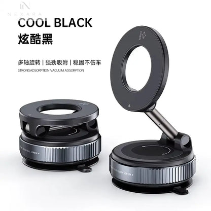 Magnetic Suction Cup Car Phone Holder - 360° Rotatable and Foldable Design for Ultimate Smartphone Convenience
