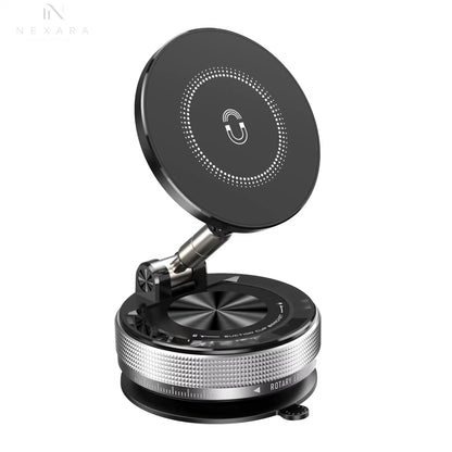 Magnetic Suction Cup Car Phone Holder - 360° Rotatable and Foldable Design for Ultimate Smartphone Convenience