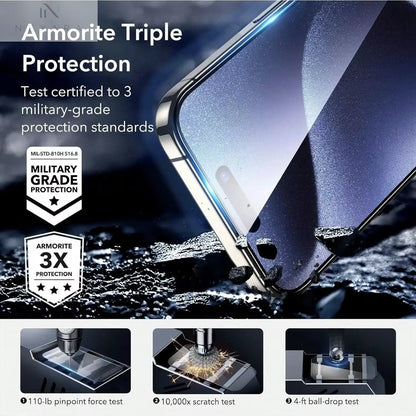 Premium 2-Pack Tempered Glass Screen Protectors for Apple iPhone 16 Pro Max, 15, 14, 13, 12, 11, X, XS, XR, and Plus with Effortless Installation Kit