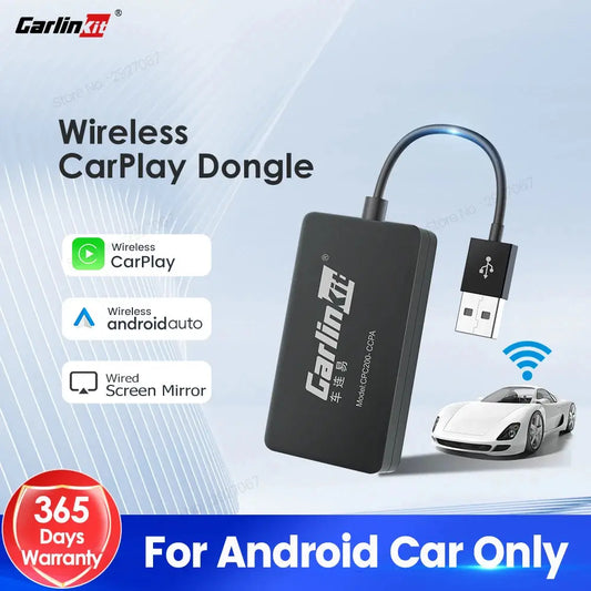 Seamless Wired and Wireless CarPlay Adapter for Enhanced Android Auto Connectivity with USB for Multimedia Integration