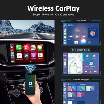 Seamless Wired and Wireless CarPlay Adapter for Enhanced Android Auto Connectivity with USB for Multimedia Integration