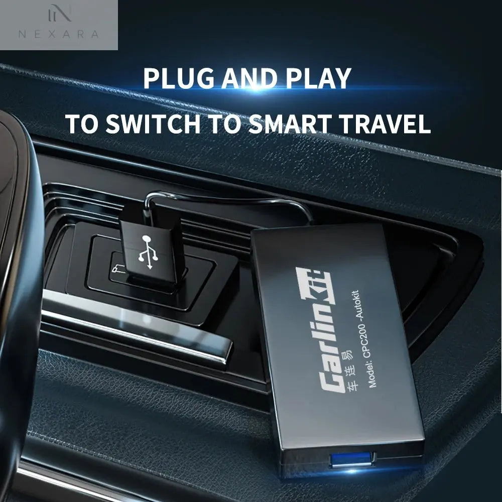 Seamless Wired and Wireless CarPlay Adapter for Enhanced Android Auto Connectivity with USB for Multimedia Integration