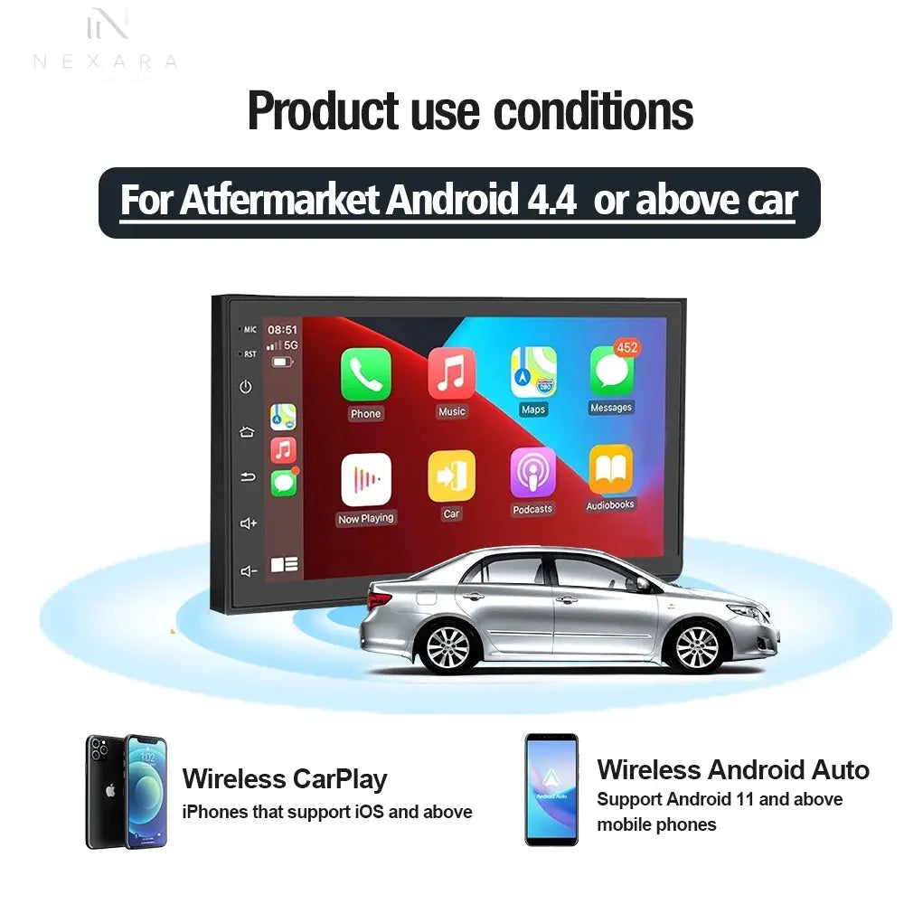 Seamless Wired and Wireless CarPlay Adapter for Enhanced Android Auto Connectivity with USB for Multimedia Integration