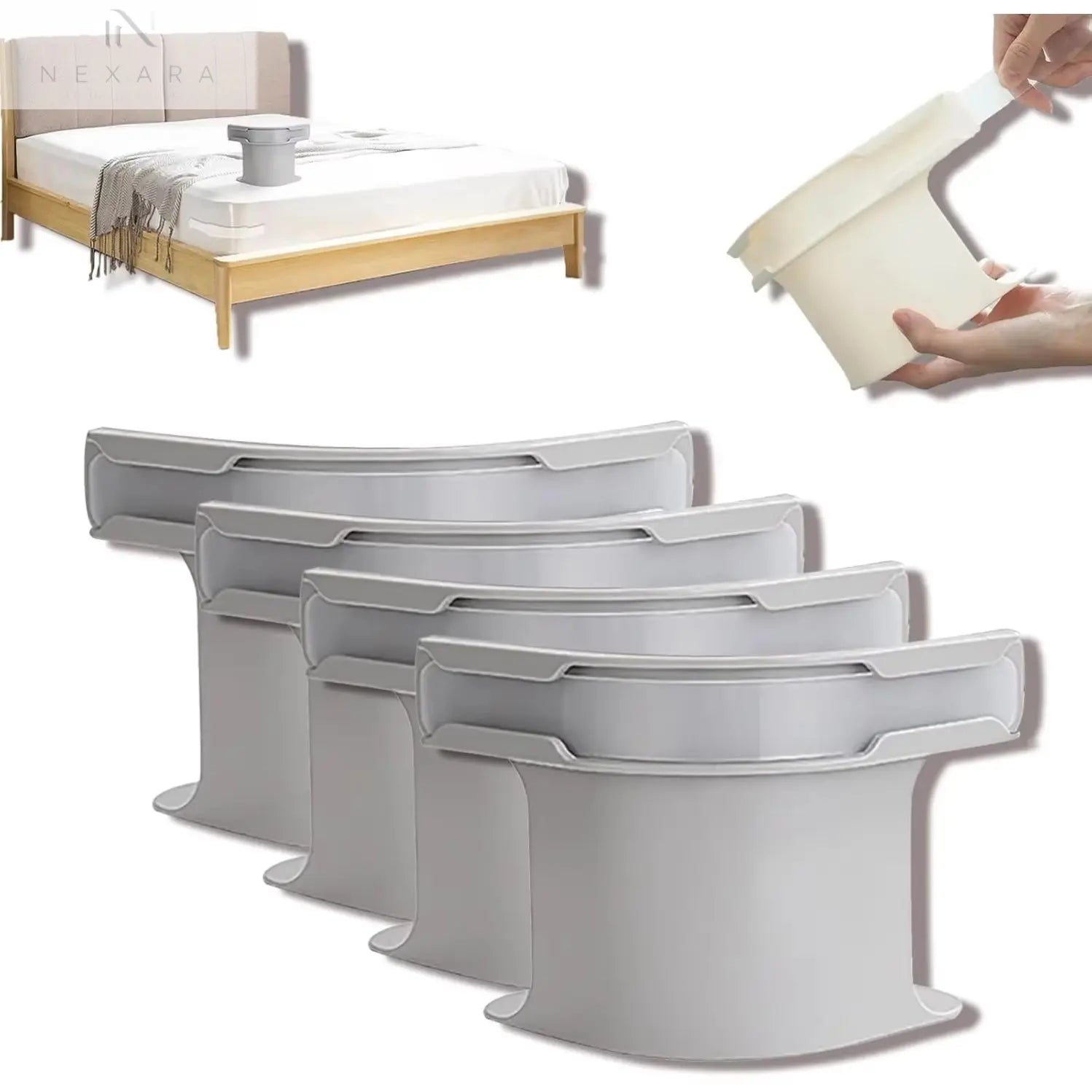 Set of 4 Premium Heavy-Duty Non-Slip Bed Corner Sheet Grippers for All Mattress Sizes