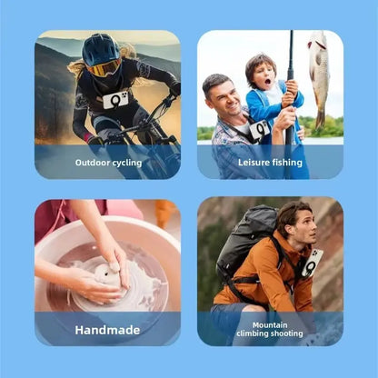Travel Neck Magnetic Bracket Holder - Versatile Shockproof Mount for GoPro and iPhone 16