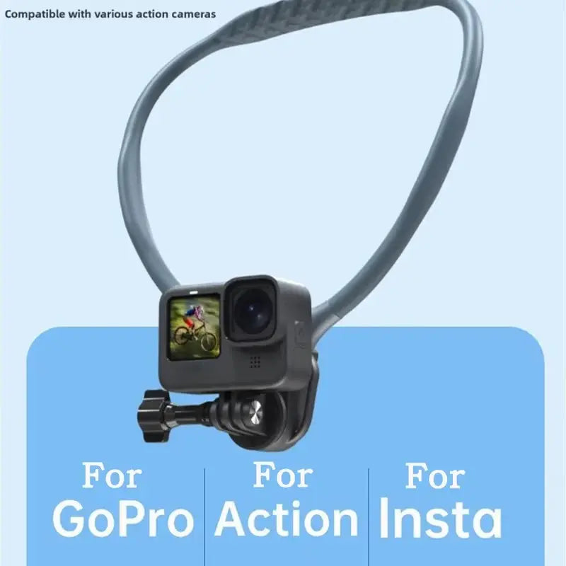 Travel Neck Magnetic Bracket Holder - Versatile Shockproof Mount for GoPro and iPhone 16