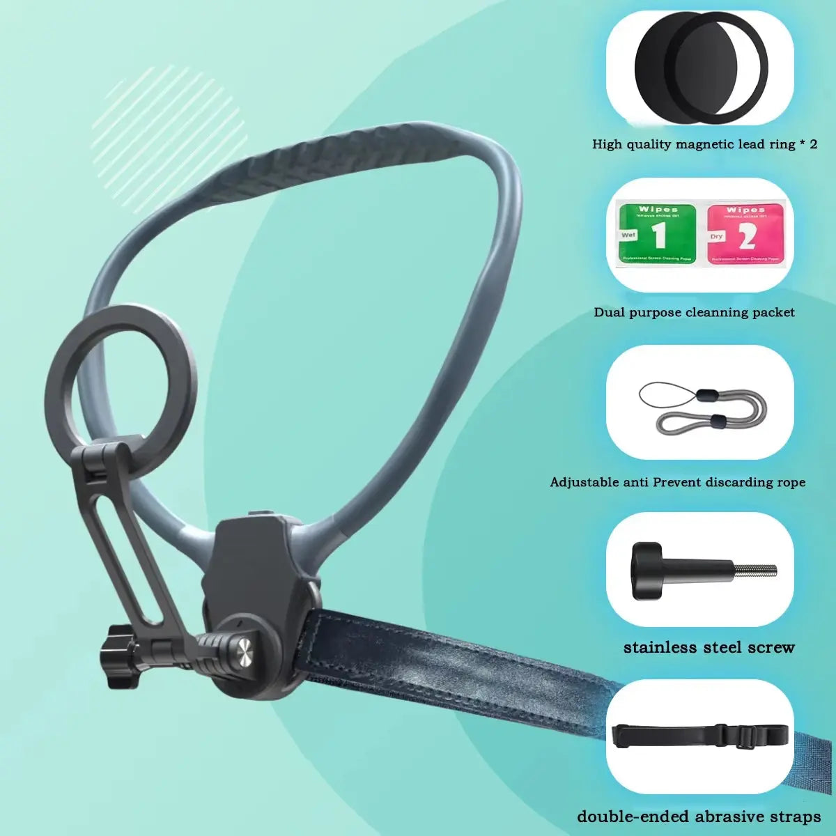 Travel Neck Magnetic Bracket Holder - Versatile Shockproof Mount for GoPro and iPhone 16