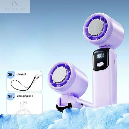 Turbo High-Speed Handheld Electric Fan Nexara Living