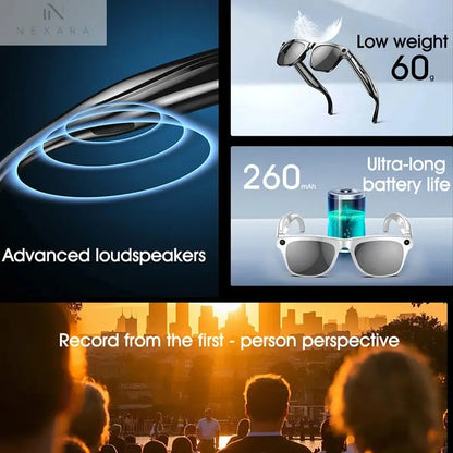 Xiaomi 8K HD Smart Glasses: Advanced 100MP Camera, Bluetooth Connectivity, Long-lasting Battery, and Voice Assistant for Modern Professionals
