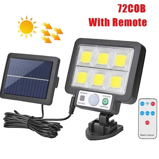 LED Solar Split Wall Lamp with Motion Sensor - 3 Modes Outdoor Waterproof