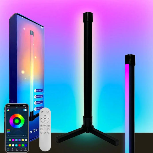 Smart RGB Floor Lamp with Music Synchronization and App Control