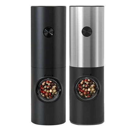 Electric Automatic Pepper and Salt Grinder Set with Base