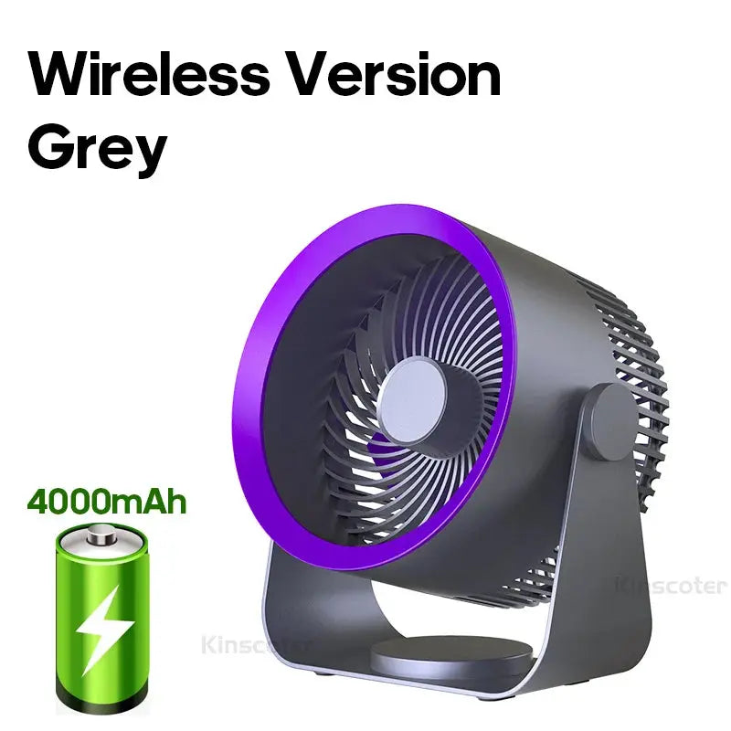 Wireless Multifunctional Electric Fan Circulator - Portable, Quiet Air Cooler