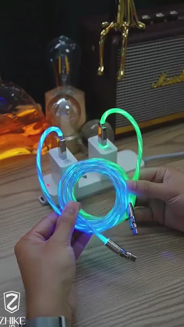 3-in-1 LED Glow Charging Cable Micro USB and Type-C
