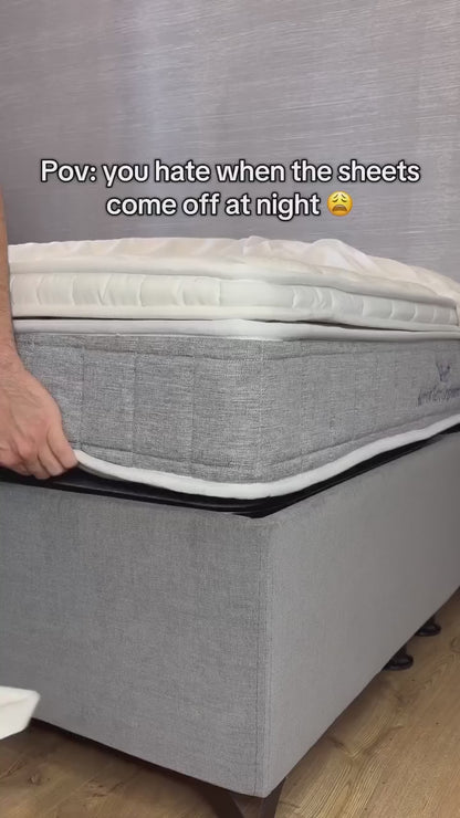 Set of 4 Premium Heavy-Duty Non-Slip Bed Corner Sheet Grippers